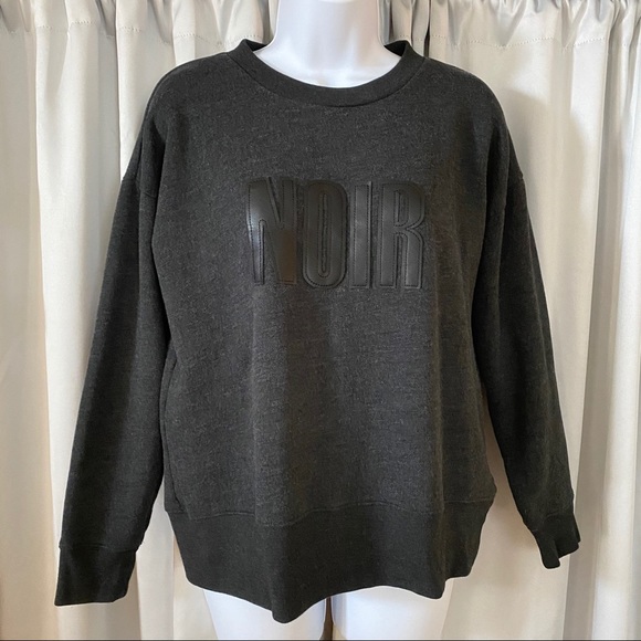MADEWELL Appliqué NOIR Crewneck Sweatshirt - Picture 2 of 6